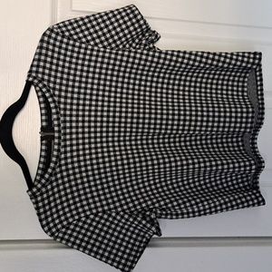 Short sleeve crop shirt